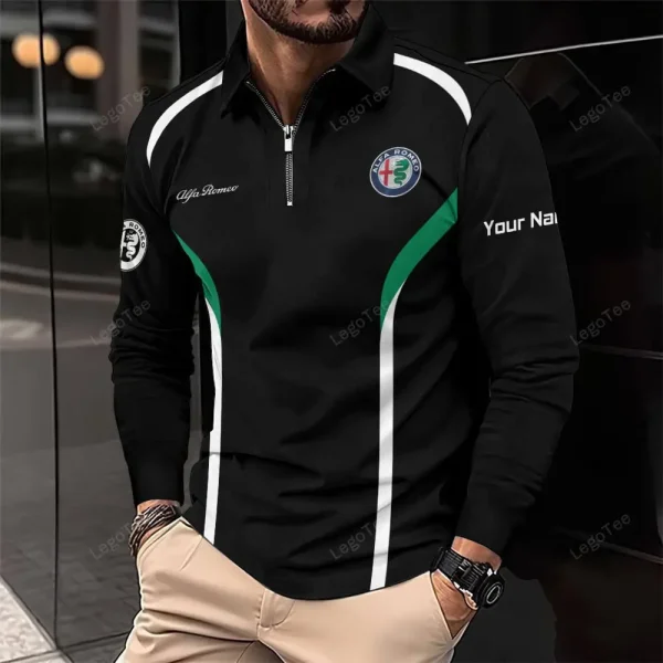 Alfa Romeo Long Sleeve Polo Shirt VDLSPS291 - Image 2