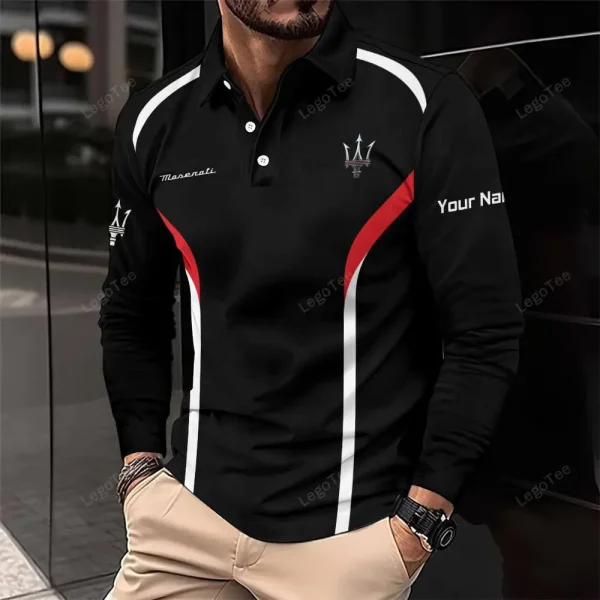 Maserati Long Sleeve Polo Shirt VDLSPS304