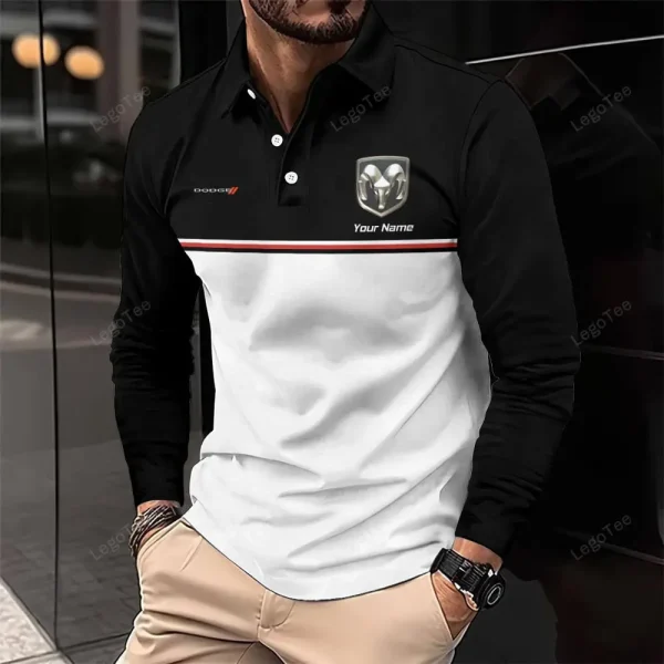 Dodge Long Sleeve Polo Shirt VDLSPS355