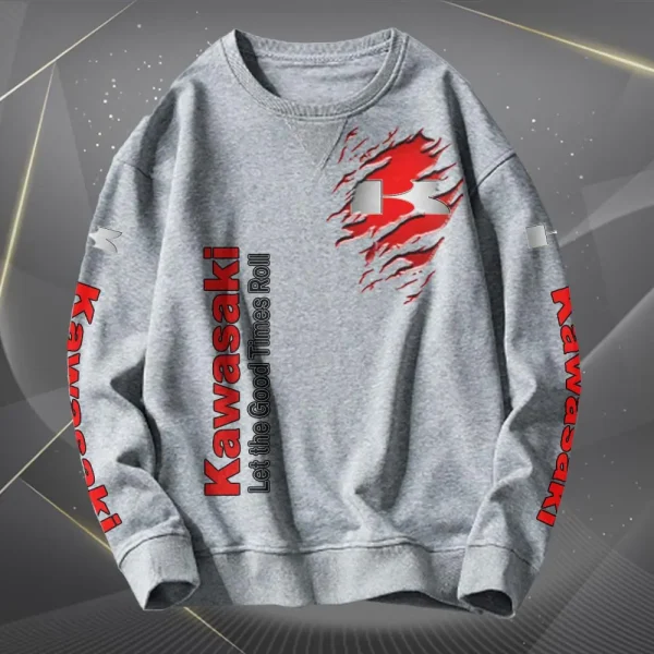 Kawasaki Scratch Rip Pattern Sweatshirt VD2DSW006 - Image 5