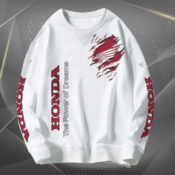 Honda Motors Scratch Rip Pattern Sweatshirt VD2DSW024 - Image 4