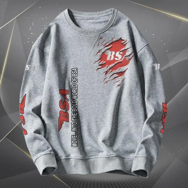 BSA Scratch Rip Pattern Sweatshirt VD2DSW027 - Image 3