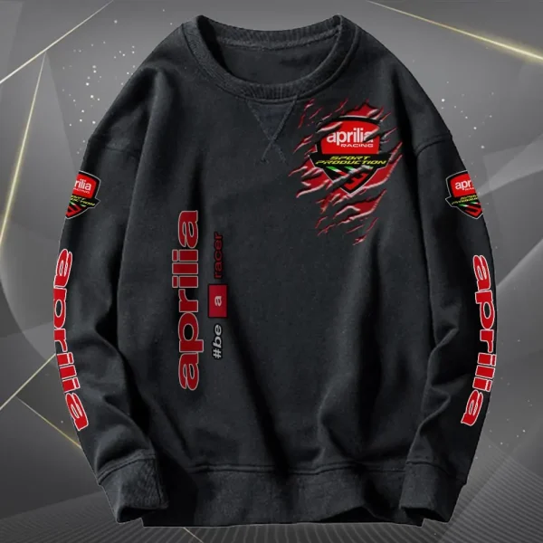 Aprilia Scratch Rip Pattern Sweatshirt VD2DSW030 - Image 2