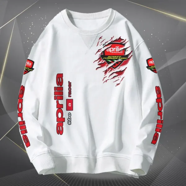 Aprilia Scratch Rip Pattern Sweatshirt VD2DSW030 - Image 4