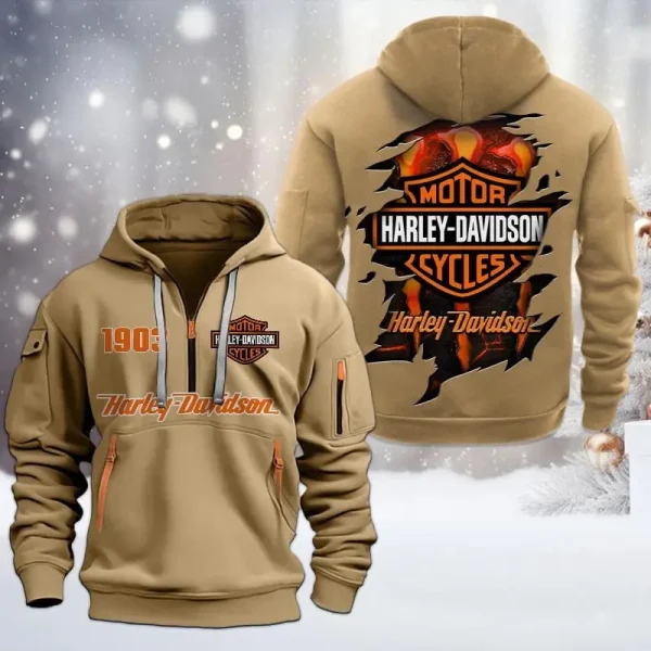 Harley Davidson Heavy Gold Hoodie VDHVH920