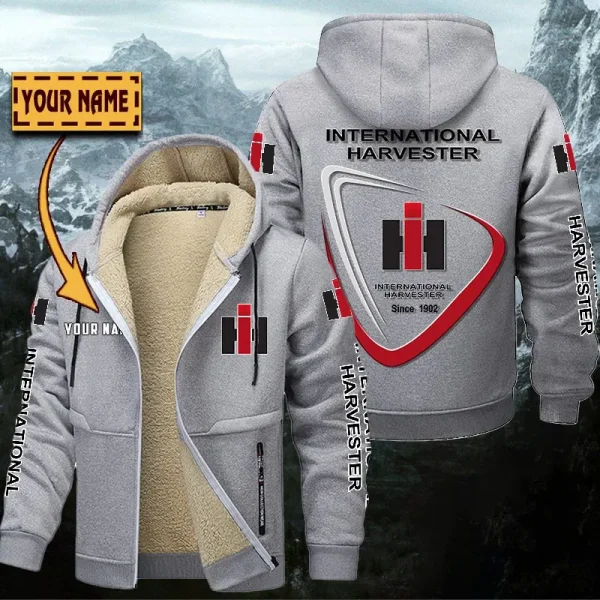 International Harvester Hoodie Zip Velvet Coat WINHZVC20170 - Image 2