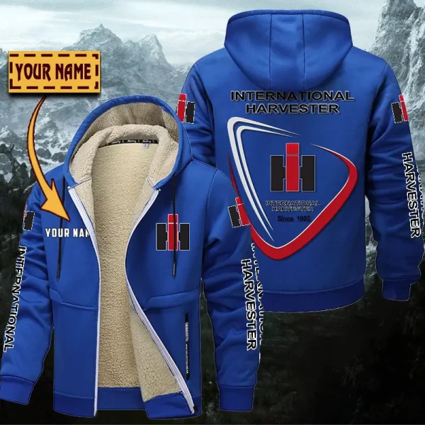International Harvester Hoodie Zip Velvet Coat WINHZVC20170 - Image 8