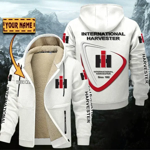 International Harvester Hoodie Zip Velvet Coat WINHZVC20170 - Image 9