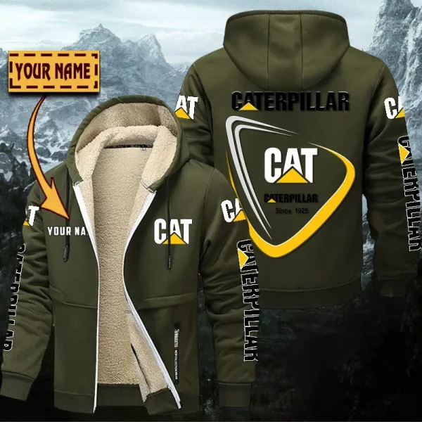 Caterpillar Inc Hoodie Zip Velvet Coat WINHZVC20155