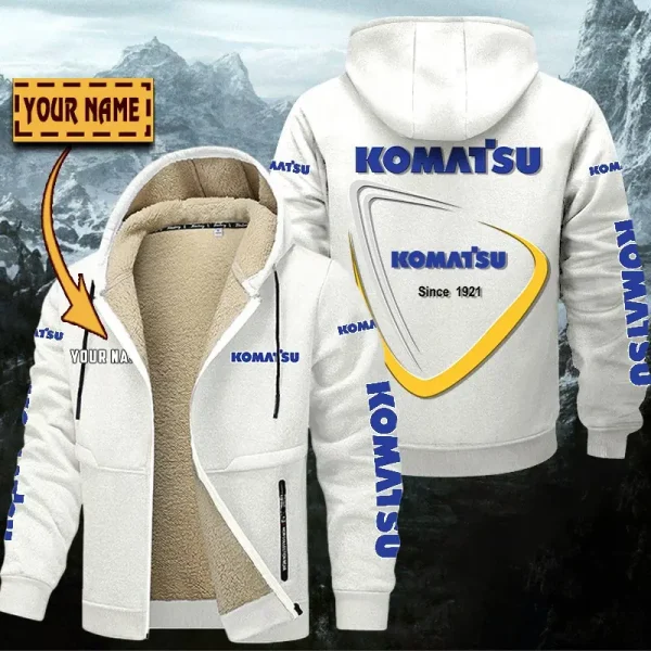 Komatsu Hoodie Zip Velvet Coat WINHZVC20174 - Image 8