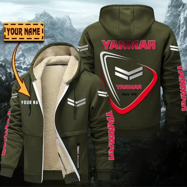 Yanmar Hoodie Zip Velvet Coat WINHZVC20190 - Image 2