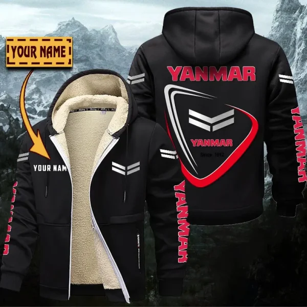 Yanmar Hoodie Zip Velvet Coat WINHZVC20190 - Image 3