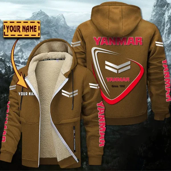 Yanmar Hoodie Zip Velvet Coat WINHZVC20190 - Image 4