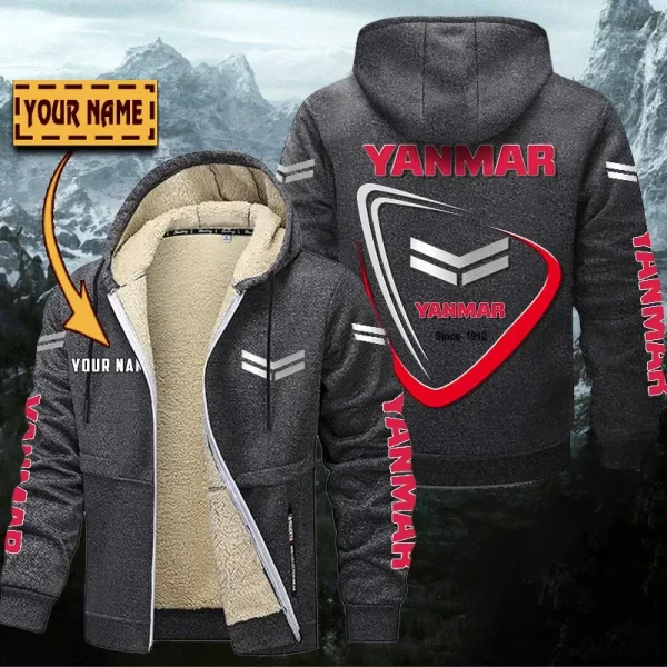 Yanmar Hoodie Zip Velvet Coat WINHZVC20190 - Image 5