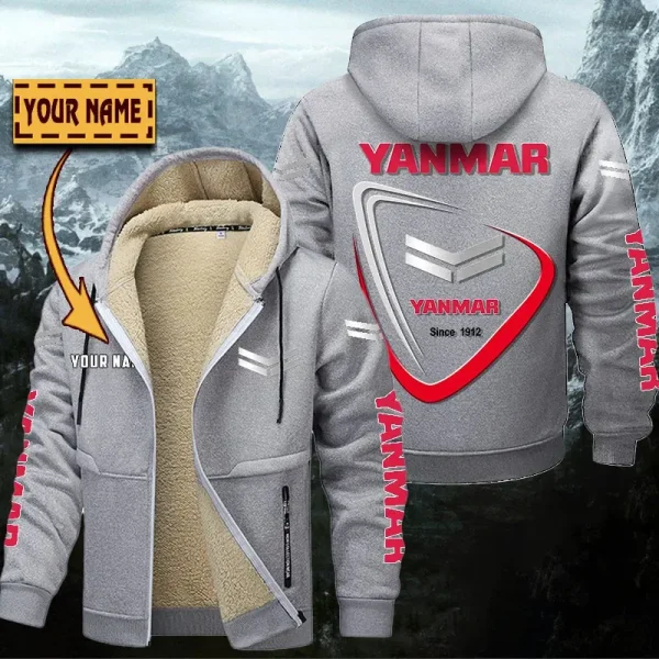 Yanmar Hoodie Zip Velvet Coat WINHZVC20190 - Image 6