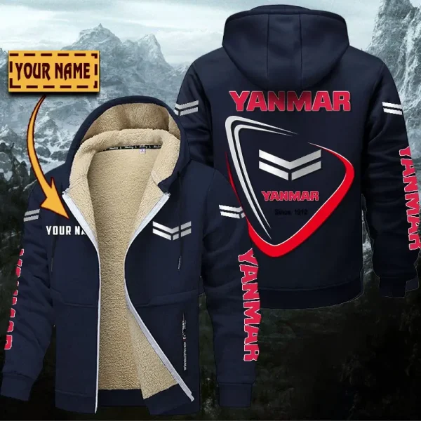 Yanmar Hoodie Zip Velvet Coat WINHZVC20190 - Image 7