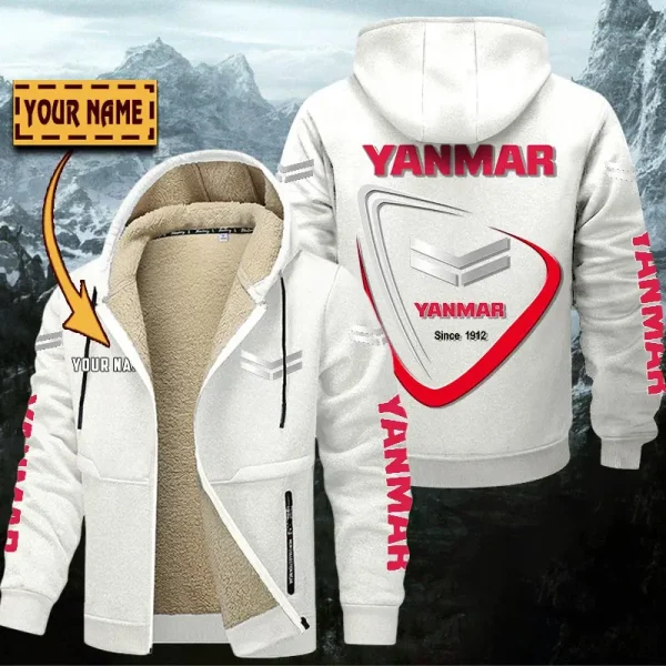 Yanmar Hoodie Zip Velvet Coat WINHZVC20190 - Image 9