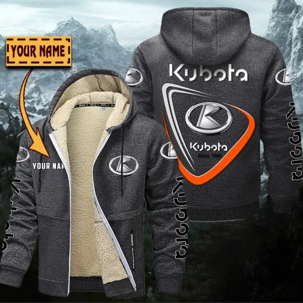 Kubota Hoodie Zip Velvet Coat WINHZVC20175