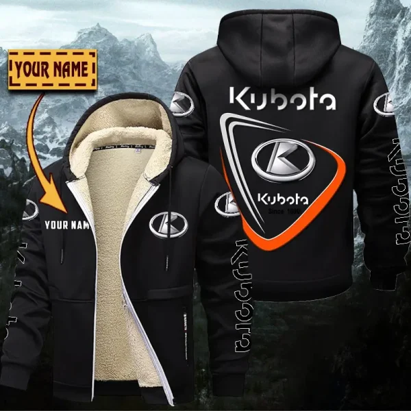 Kubota Hoodie Zip Velvet Coat WINHZVC20175 - Image 3