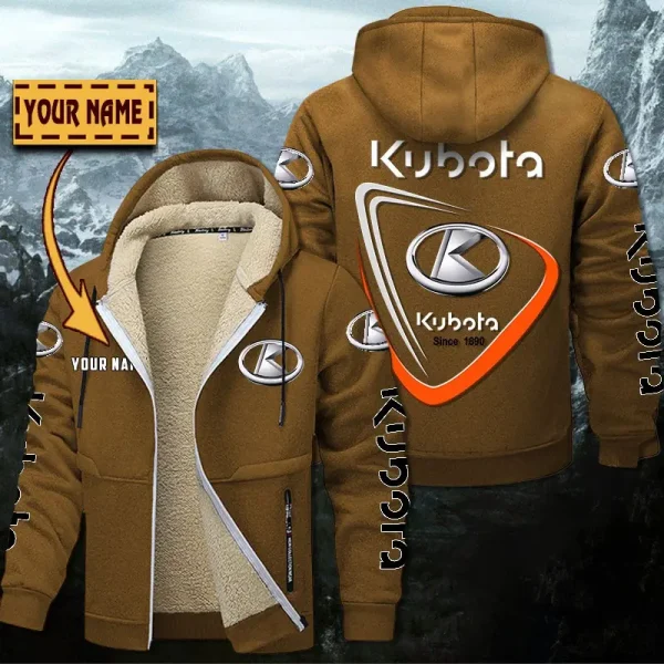 Kubota Hoodie Zip Velvet Coat WINHZVC20175 - Image 4