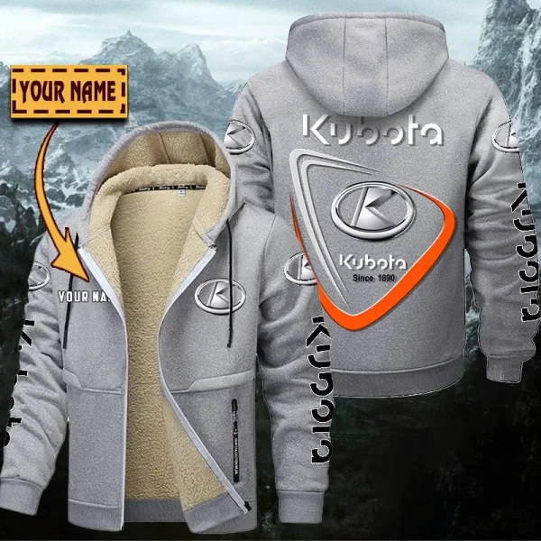 Kubota Hoodie Zip Velvet Coat WINHZVC20175 - Image 5