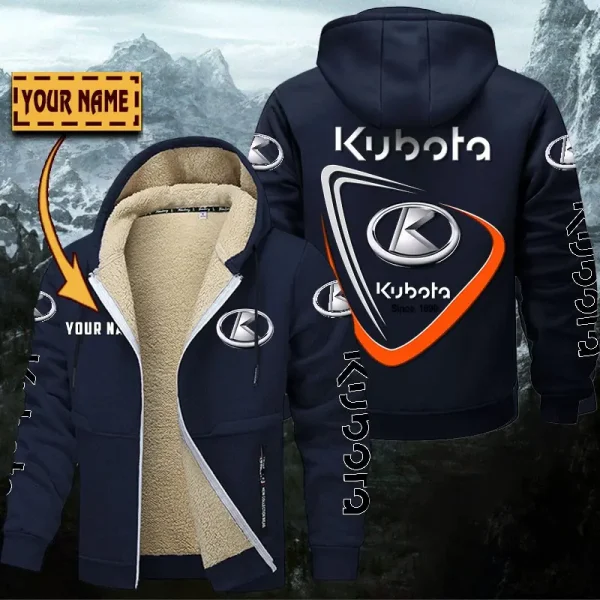 Kubota Hoodie Zip Velvet Coat WINHZVC20175 - Image 6