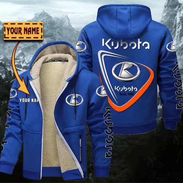 Kubota Hoodie Zip Velvet Coat WINHZVC20175 - Image 7