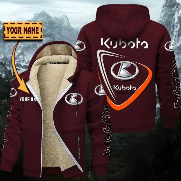 Kubota Hoodie Zip Velvet Coat WINHZVC20175 - Image 9