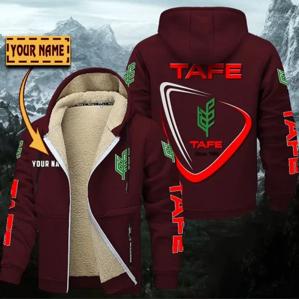 Tafe Hoodie Zip Velvet Coat WINHZVC20185