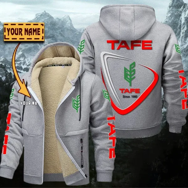 Tafe Hoodie Zip Velvet Coat WINHZVC20185 - Image 6