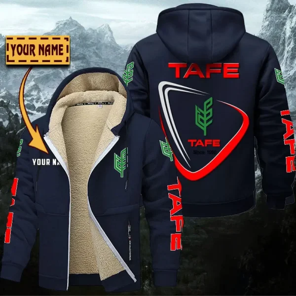 Tafe Hoodie Zip Velvet Coat WINHZVC20185 - Image 7