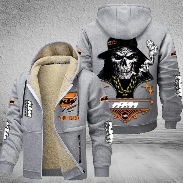 KTM Racing NNPZC304 Men’s Thickened Zipper Hoodies - Image 5