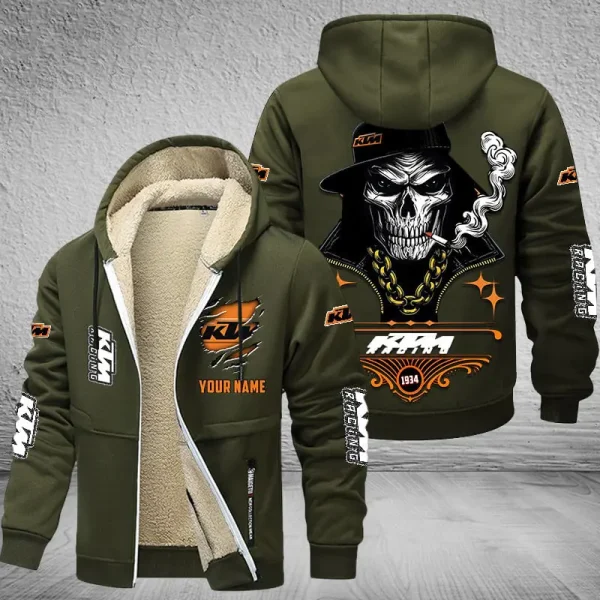 KTM Racing NNPZC304 Men’s Thickened Zipper Hoodies - Image 8