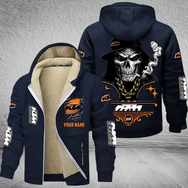 KTM Racing NNPZC304 Men’s Thickened Zipper Hoodies - Image 9