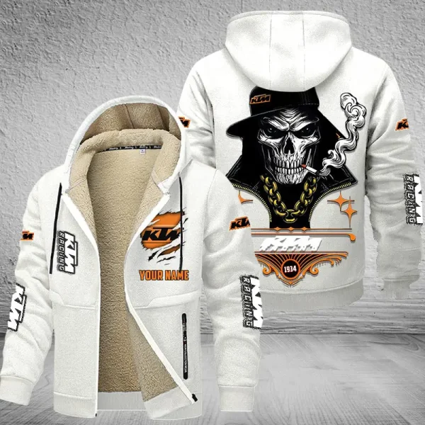 KTM Racing NNPZC304 Men’s Thickened Zipper Hoodies - Image 10