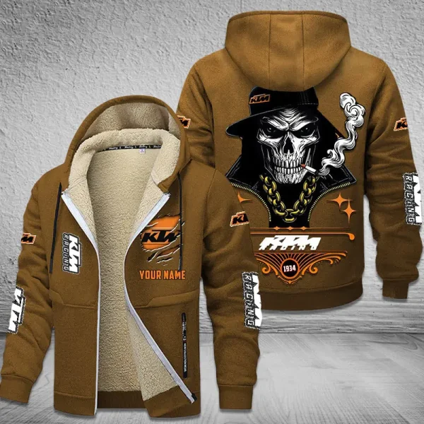 KTM Racing NNPZC304 Men’s Thickened Zipper Hoodies - Image 11