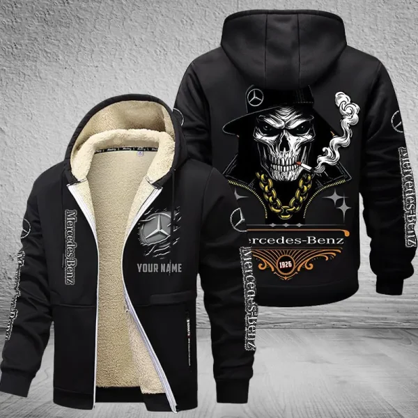 Mercedes-Benz NNPZC316 Men’s Thickened Zipper Hoodies