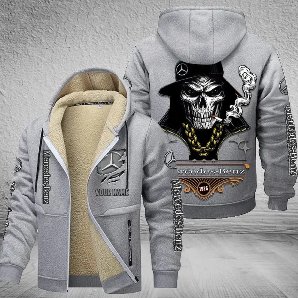 Mercedes-Benz NNPZC316 Men’s Thickened Zipper Hoodies - Image 5