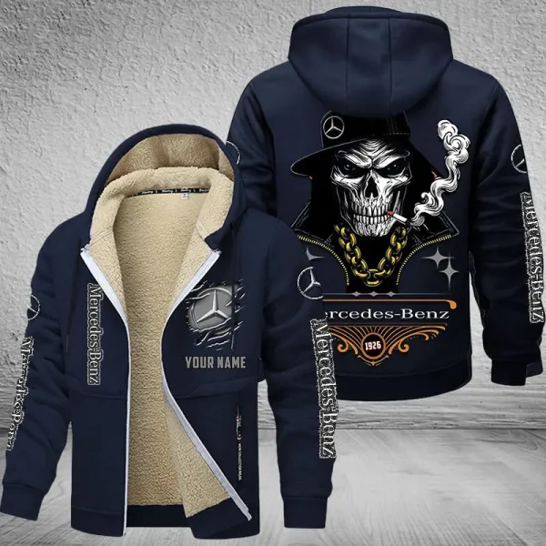 Mercedes-Benz NNPZC316 Men’s Thickened Zipper Hoodies - Image 9