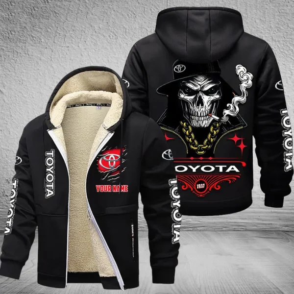 Toyota NNPZC341 Men’s Thickened Zipper Hoodies - Image 2
