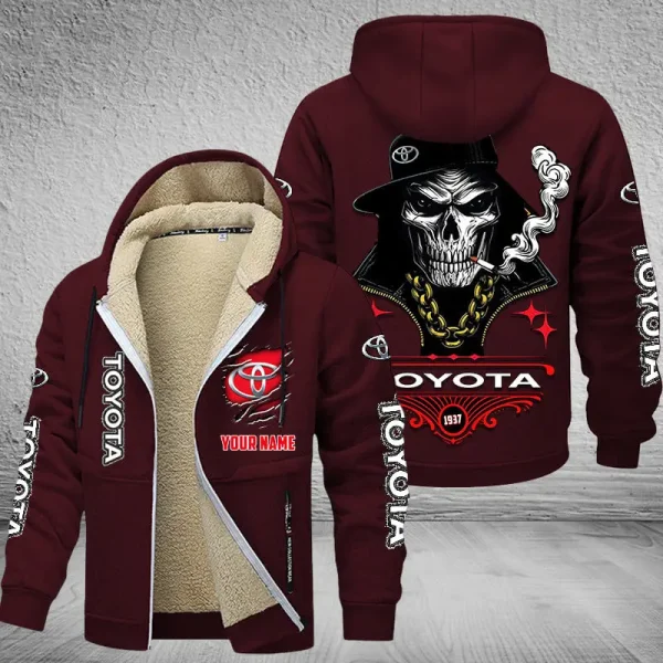 Toyota NNPZC341 Men’s Thickened Zipper Hoodies - Image 5