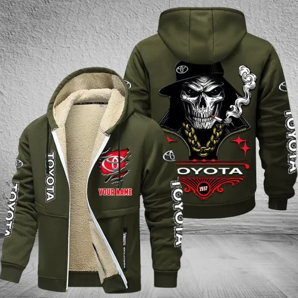 Toyota NNPZC341 Men’s Thickened Zipper Hoodies - Image 9