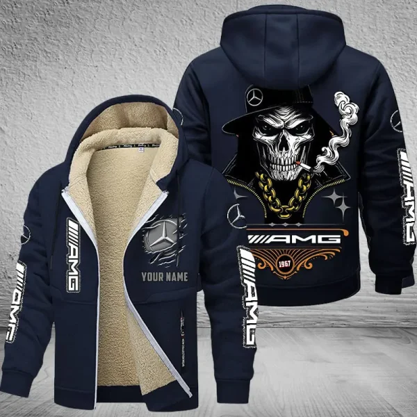 Mercedes-AMG NNPZC315 Men’s Thickened Zipper Hoodies - Image 9