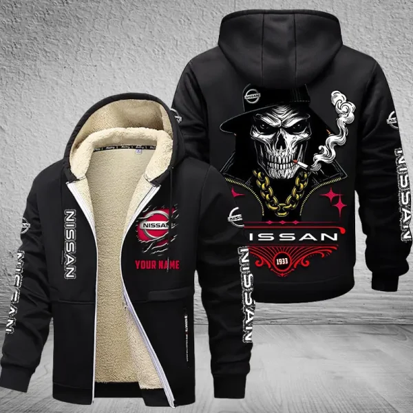 Nissan NNPZC323 Men’s Thickened Zipper Hoodies - Image 2