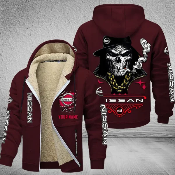 Nissan NNPZC323 Men’s Thickened Zipper Hoodies - Image 5
