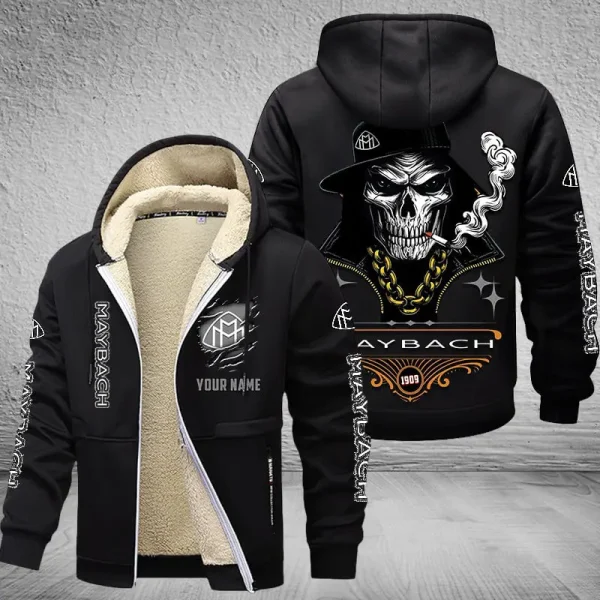 Maybach NNPZC312 Men’s Thickened Zipper Hoodies - Image 2
