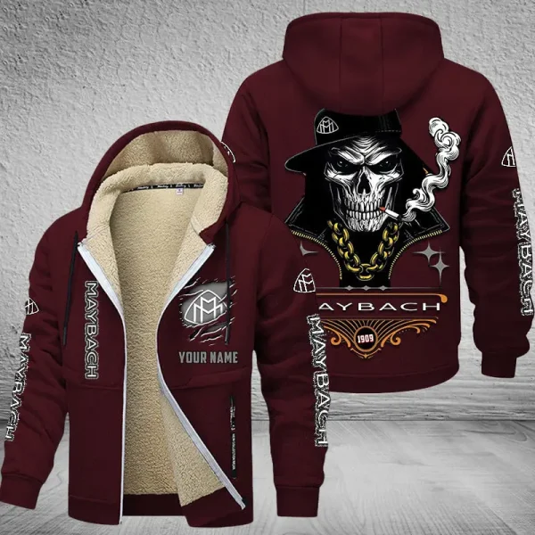 Maybach NNPZC312 Men’s Thickened Zipper Hoodies - Image 5