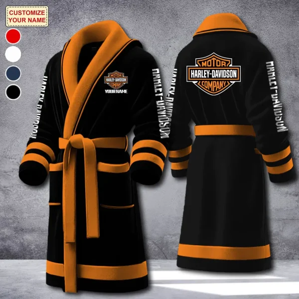 Harley Davidson Luxurious Comfort Meets Sporty Style Bathrobe