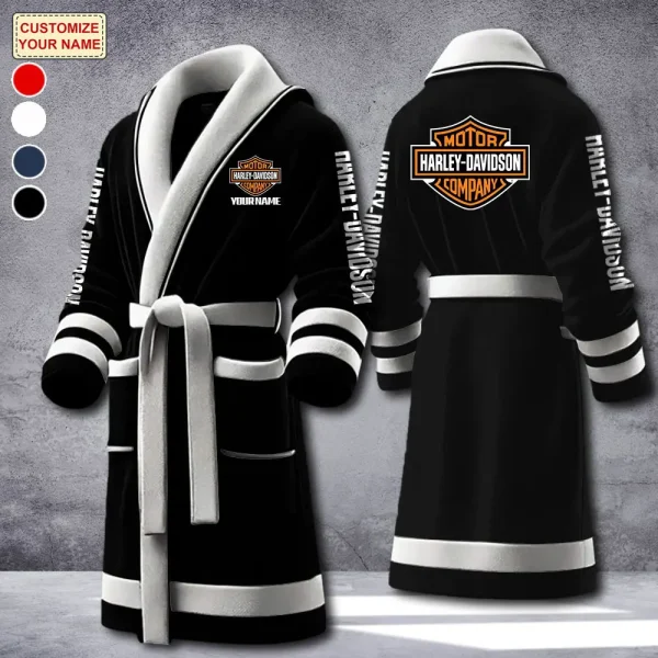 Harley Davidson Luxurious Comfort Meets Sporty Style Bathrobe