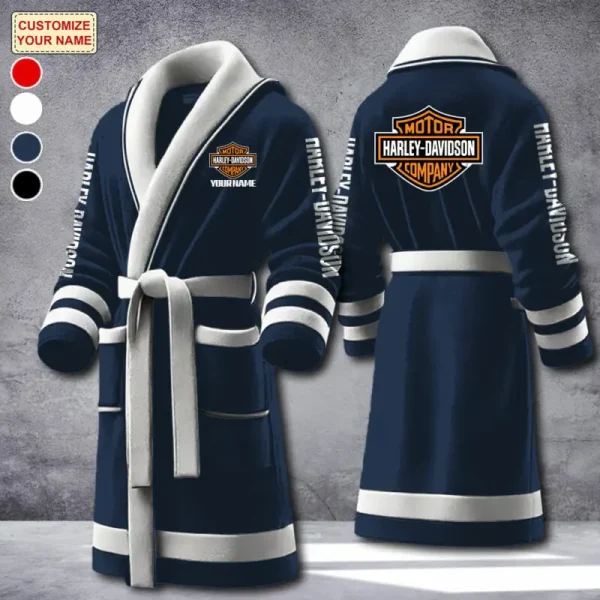 Harley Davidson Luxurious Comfort Meets Sporty Style Bathrobe